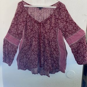 Womens reddish American Eagle top size M